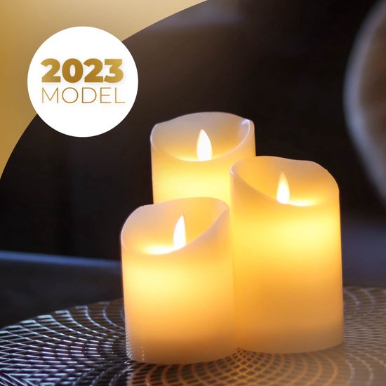 KENN® Oplaadbare LED Kaarsen - Inclusief Afstandsbediening - Bewegende Vlam - Veilig & Duurzaam - Realistische Kaarsen - Oplaadbare Waxinelichtjes - Ongeparfumeerd - Kerstverlichting