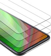 Cadorabo 3x Screenprotector geschikt voor Huawei P SMART PRO - Beschermende Pantser Film in KRISTALHELDER - Getemperd (Tempered) Display beschermend glas in 9H hardheid met 3D Touch