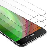 Cadorabo 3x Screenprotector geschikt voor Samsung Galaxy A3 2016 - Beschermende Pantser Film in KRISTALHELDER - Getemperd (Tempered) Display beschermend glas in 9H hardheid met 3D Touch