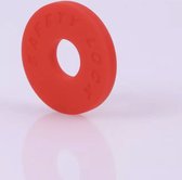 2 Stuks Straplocks (Rood) - Gitaarband strap lock - Gitaarriem Blok Rubber - Strap Block Button