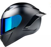 Mogi Products-casque-casque de moto-casque de scooter-avec pare-soleil bleu-M