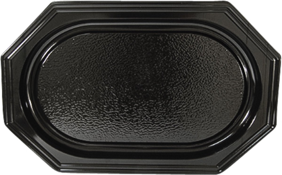 Cateringschaal -  uit gerecycleerd PET -  ft 45 x 30 cm -  zwart -  pak van 10 stuks