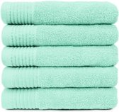 Handdoeken - 50x100cm - 5 stuks - Mint Groen