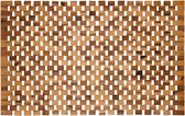 PANA eco badmat hout, voetmat 100% acaciahout, badmat hout antislip, houten mat van echt hout, afmetingen: 50 x 80 cm