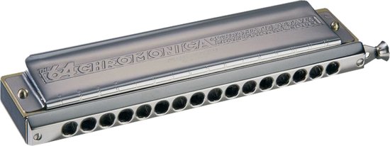 Foto: Hohner chromonica 280 c 64 tonen 16 gaten chromatische mondharmonica topmerk legendarisch model populair