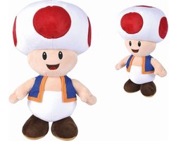 foto van Super Mario - Toad Pluche, Jumbo - 50 cm - Knuffel