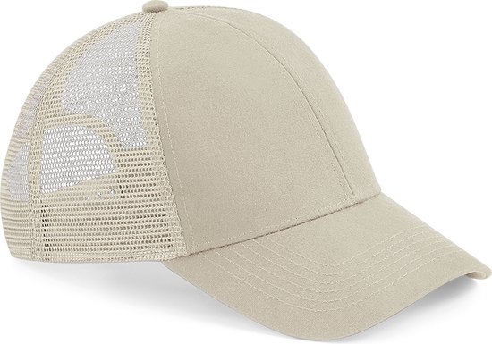 Beechfield 'Organic Cotton Trucker Cap' Zand