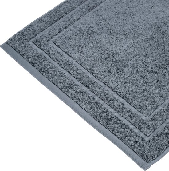 Atmosphera Tapis de bain / tapis de bain pour sol - 50 x 70 cm - Gris foncé