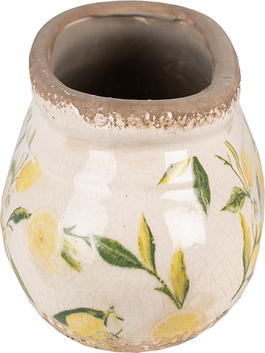 Clayre & Eef Tazza In Ceramica Naturale 6CE0259 – Stile Rustico 9 X 13 X 10 Cm