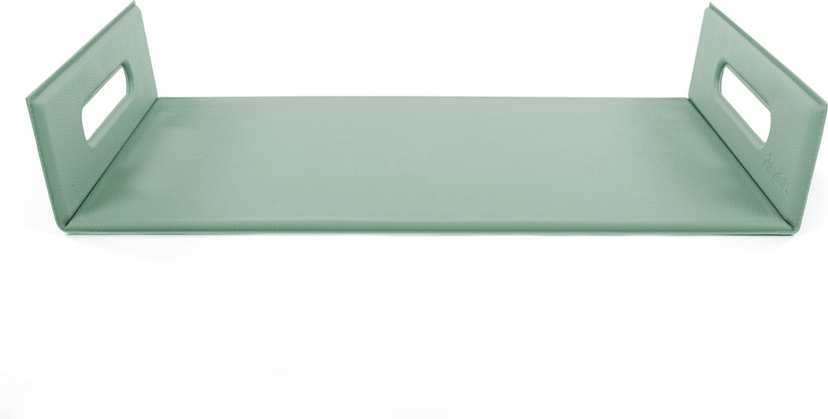 Dienblad TOGO - Leather look imitation - 20x32 + 2x5.5 cm, green