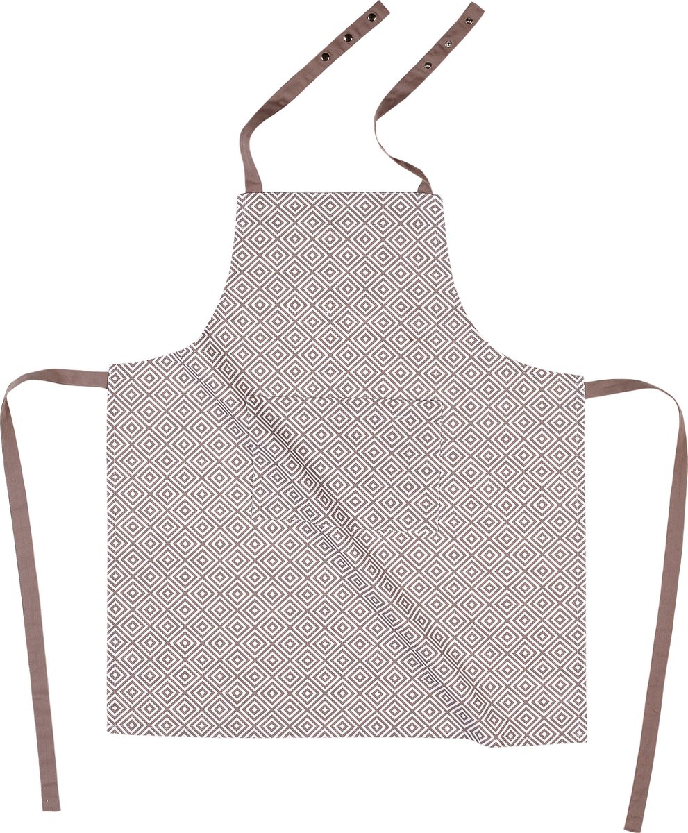 Schort GEO TERIS - 74x85 cm, taupe