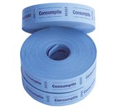 Consumptiebon combicraft 57x30mm 2zijdig blauw | Set a 2 stuk