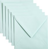 Envelop papicolor 140x140mm zeegroen | Pak a 6 stuk