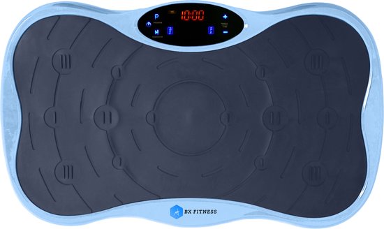 Trilplaat Fitness Body Blauw - BX Fitness® - Sport Trilplaat - Incl Weerstandsbanden & Voedingsgids - Powerplate voor Cardiotrainingen - Trainingsapparatuur voor Krachttraining - Ontvang NU Met Duidelijke Handleiding met Oefeningen + Recepten!