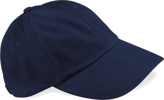 Beechfield 'Low Profile Heavy Brushed Cotton Cap' Donkerblauw