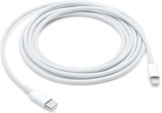 Apple USB-C naar Lightning kabel voor iPhone/iPad/iPod - 2 meter - wit - Apple