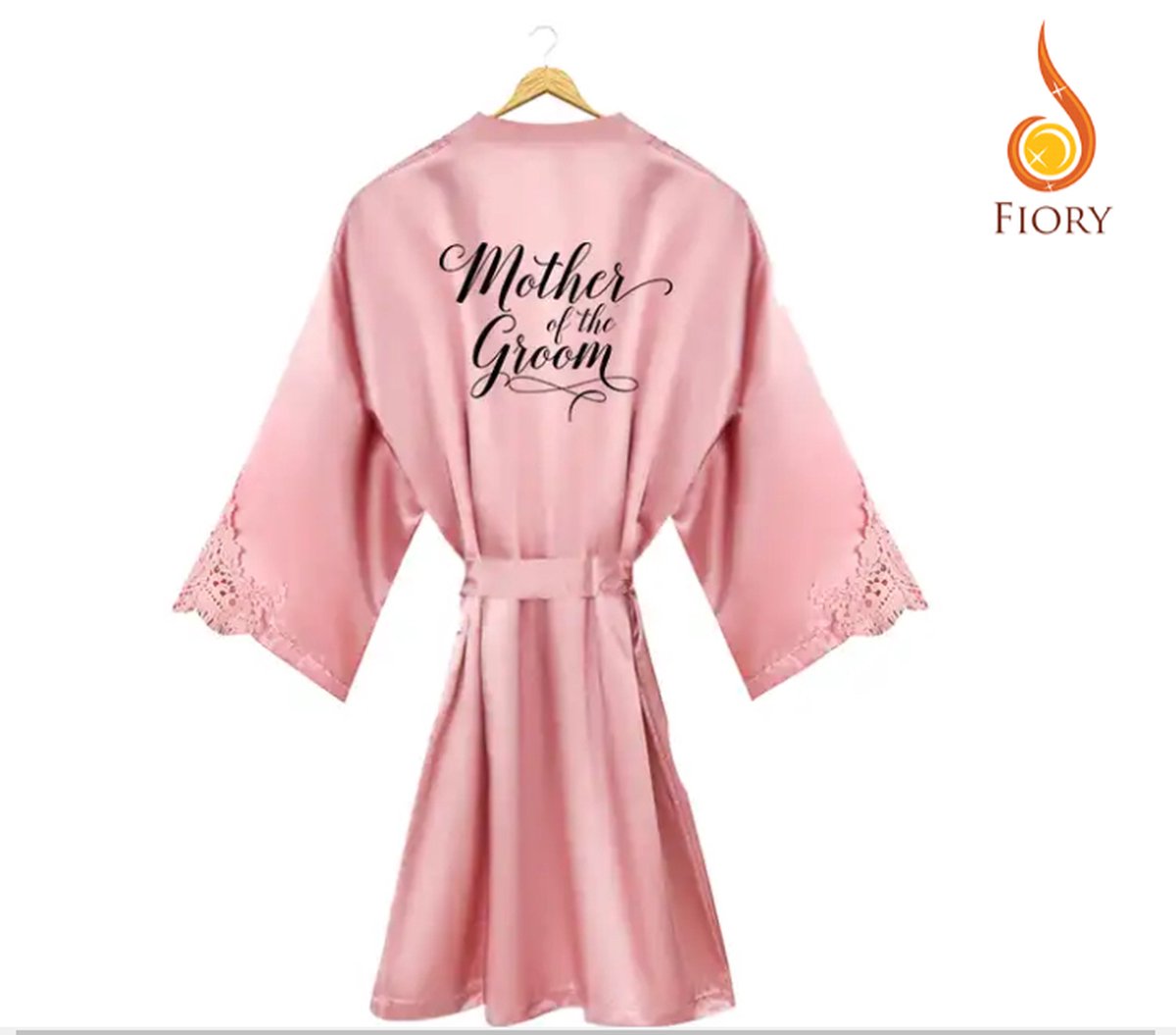 Fiory Kimono Mother of the Groom | Badjas Moeder Bruidegom| Kimono Mother Groom| Kimono Opdruk| Trouwen| Roze | S/M