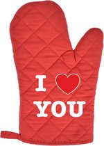 Want I Love You Ovenwant | valentijn cadeautje voor hem haar | valentijn | valentijnsdag cadeau | Rood