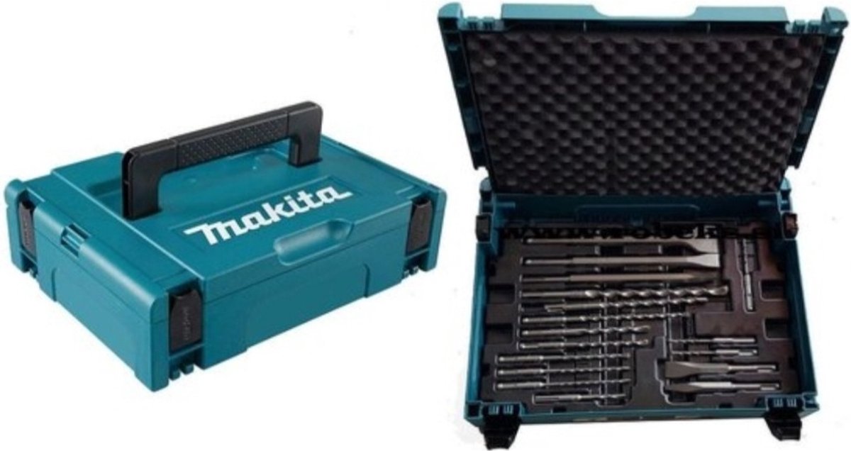 Makita B-52059 SDS-plus boren- en beitelset 17-delig in MBox - Boren Accessoires