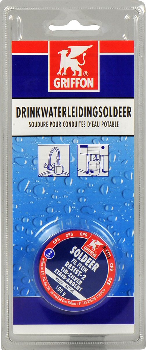 Griffon drinkwatersoldeer rol 100 gram