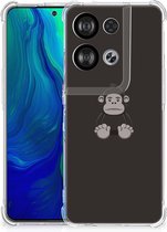 Smartphone hoesje OPPO Reno8 Hoesje Bumper met transparante rand Gorilla