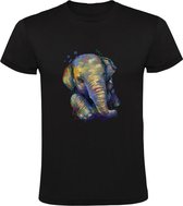 Olifant Heren T-shirt | dier | Afrika | Aziatisch | animal | verf | schilder | dierentuin | dierendag