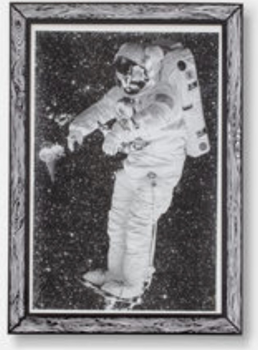 The A3 Print “ASTRONAUT” by Marke Newton Riso print A3 in envelope printed with plastic window ready to hang on