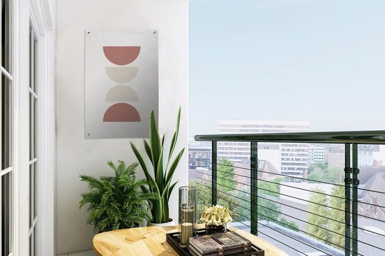 Décoration de jardin Minimalisme - Pastel - Design - 40x60 cm - Affiche de jardin