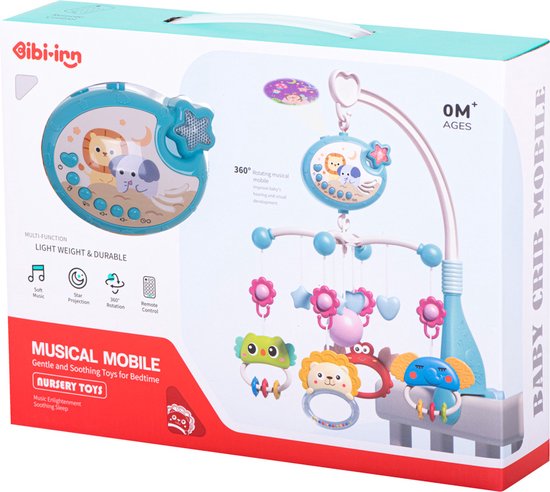 Lullaby ster boxmobiel blauw met 40 melodieën en 3 timer standen - Inclusief afstandsbediening - Met sterprojector van Moonie — afbeelding 5