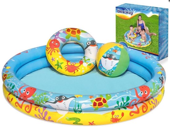BESTWAY 51124 Piscine à balles ronde pataugeoire 122 cm
