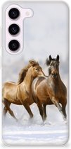 Smartphone hoesje Geschikt voor Samsung Galaxy S23 TPU Case Paarden