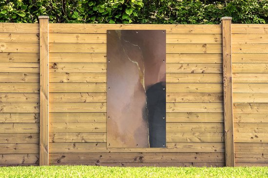 Affiche de jardin - Pastel - Peinture - Abstrait - Affiche de clôture - Affiche extérieure - Décoration de jardin - 100x200 cm - Toile de jardin - Affiche extérieure