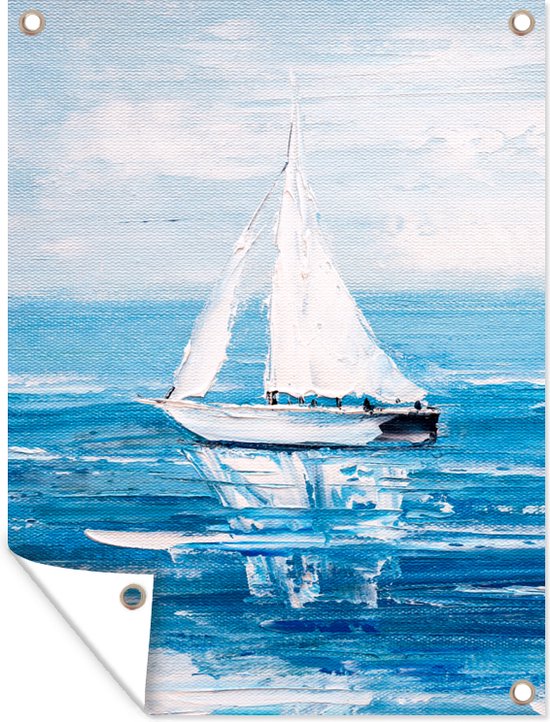 Décoration murale bateau voilier,en métal - Porcelaine des Pins