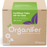 Mesttabletten All-In-One (100 tabs – voor 1 jaar plantvoeding) Ideaal voor Potplanten, Kuipplanten of Hangplanten - Organifer