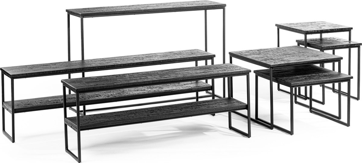 Industriële - Houten - Rechthoekige - MDF Sidetables Industriële - Houten - Rechthoekige - MDF Sidetables