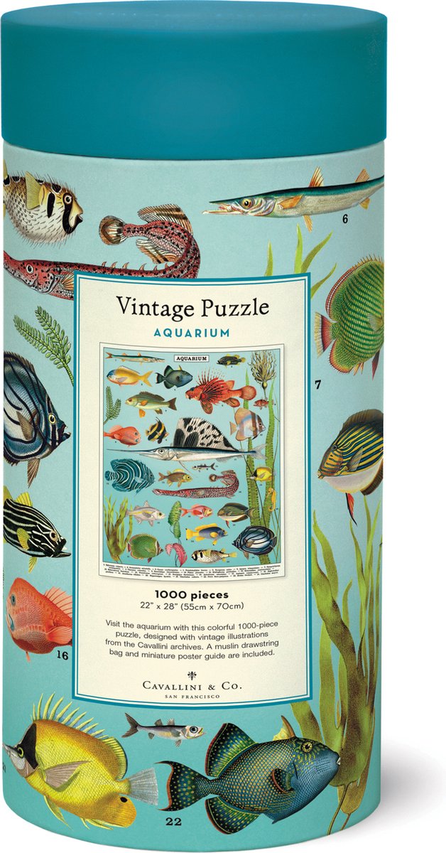 Vintage Puzzel Botanic Garden - 1000 stukjes - Cavallini & Co