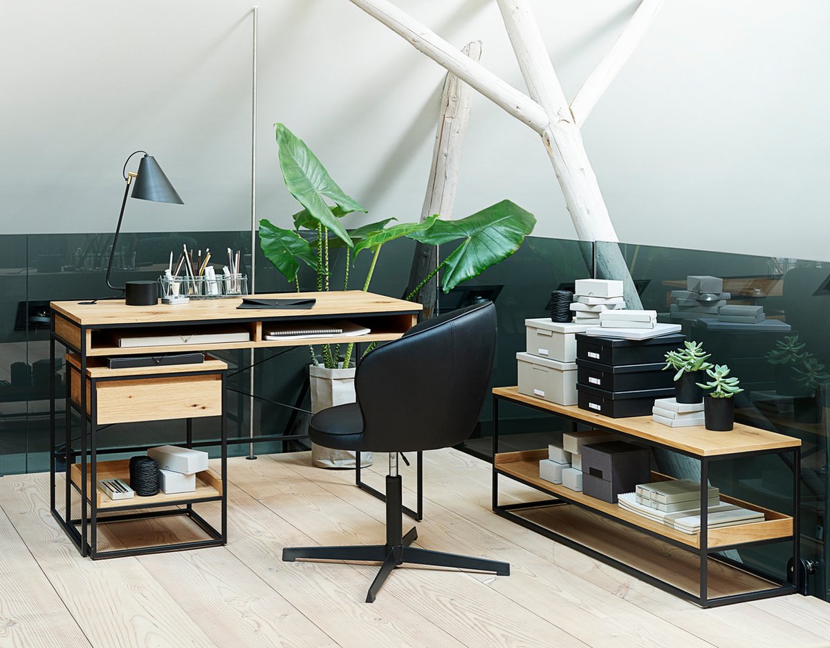 Bureau Rivoli Naturel 60x120 cm - Giga Living