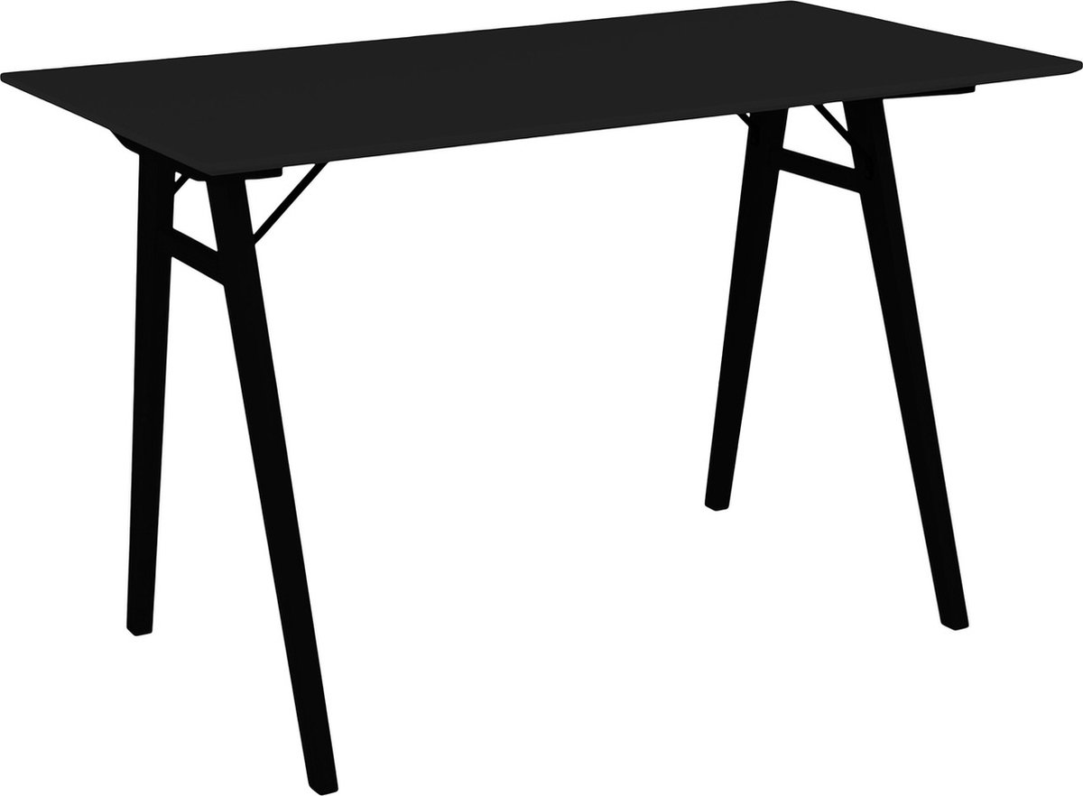 Bureau Zwart - Hout & MDF - 120x60x75cm - Bureau Vojens Zwart - House Nordic