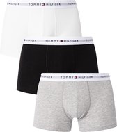 Tommy Hilfiger - 3-pack Herenboxers - Wit/Zwart/Grijs - Maat L