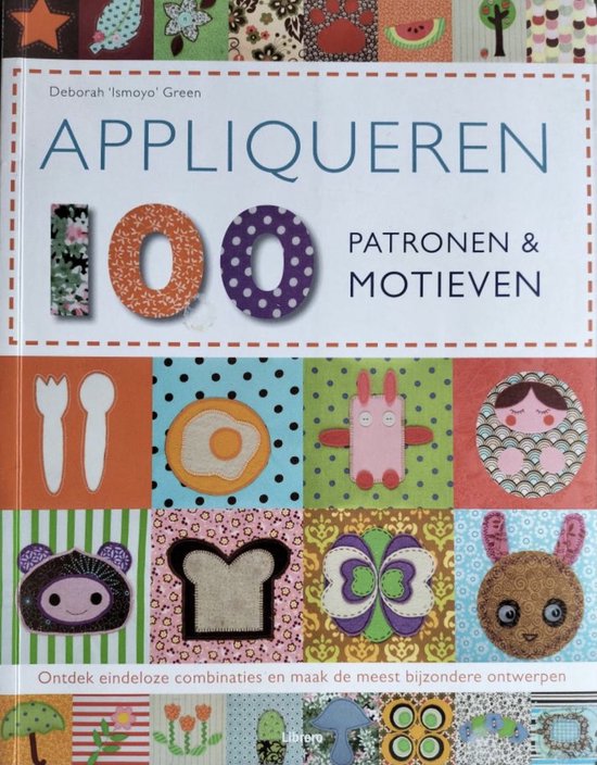 Cover van het boek 'Appliqueren 100 patronen & motieven' van Ismoyo Green Deborah