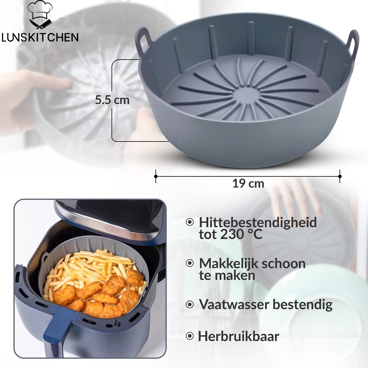 12 stuks magneten voor airfryer bakpapier, Airfryer-magneten voor