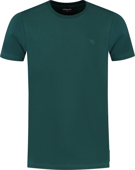 Ballin Amsterdam - Heren Slim Fit Original T-shirt - Groen - Maat S