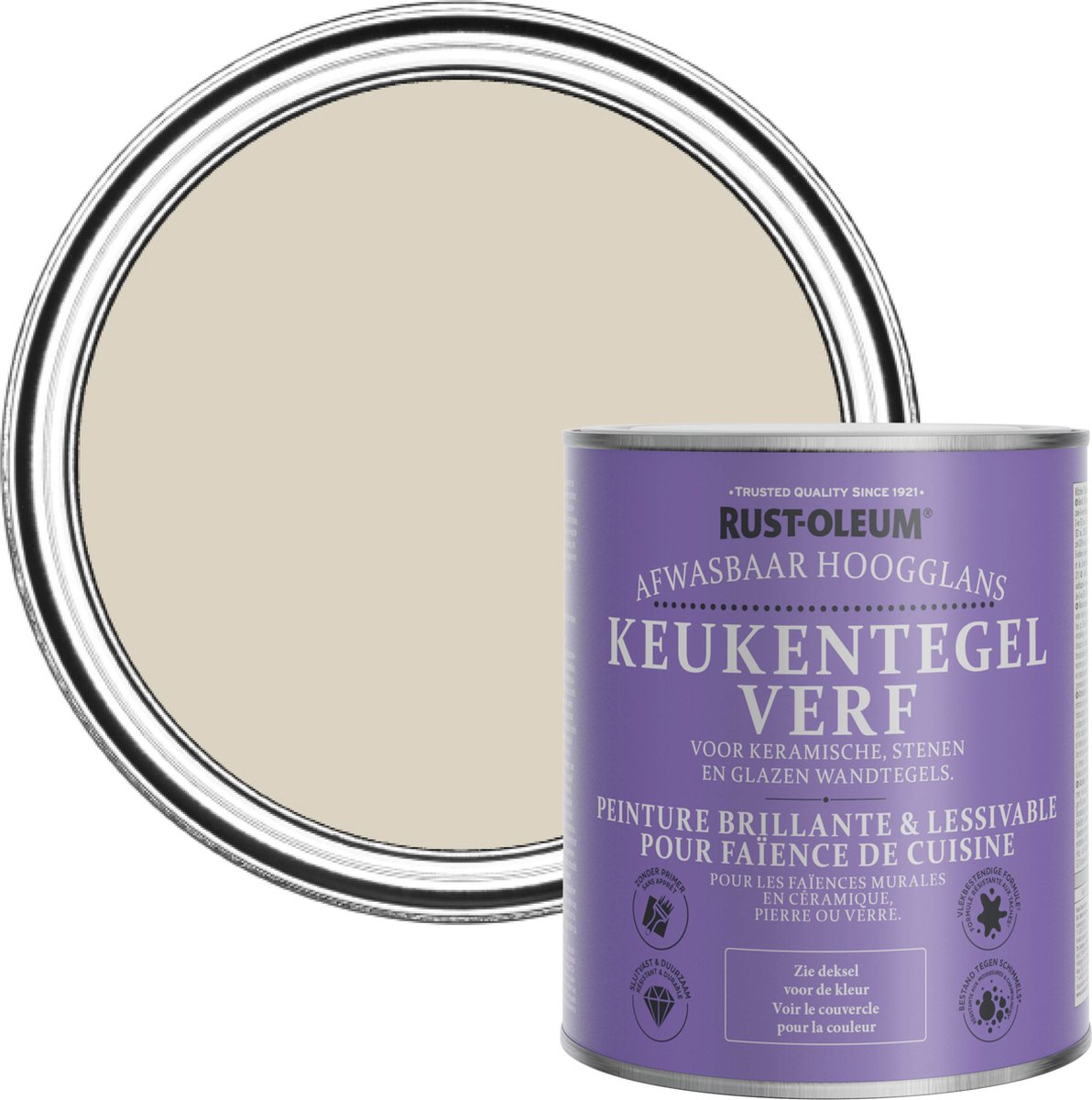 Rust-Oleum Lichtbruin Keukentegelverf Hoogglans - Jute 750ml