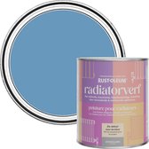 Rust-Oleum Blauw Radiatorverf Zijdeglans - Korenbloemblauw 750ml