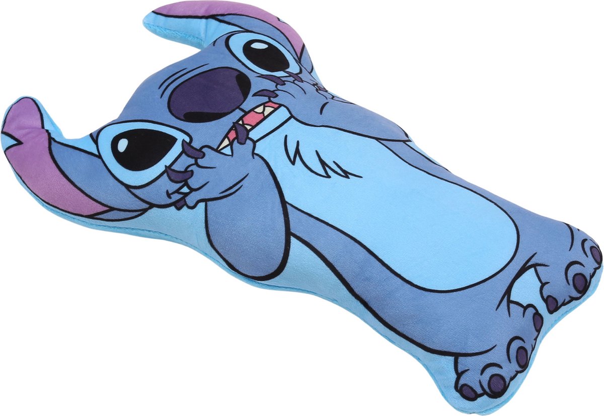 Coussin Lilo & Stitch En Forme - Cube - Carré - Blauw