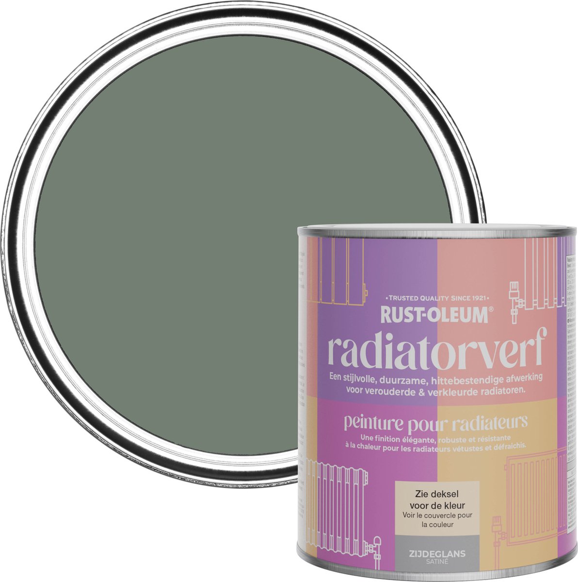 Rust-Oleum Groen Radiatorverf Zijdeglans - Sereniteit 750ml