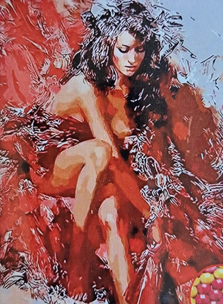 Denza - Diamond painting paintings volwassenen vrouw 40 x 50 cm volledige bedrukking ronde steentjes direct leverbaar - Spaanse -