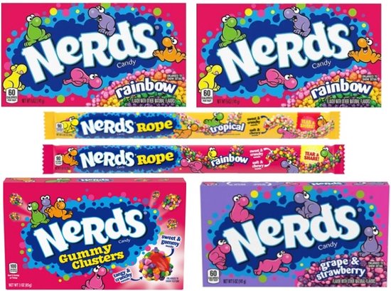 Boîte de Mix de nerds, Bonbon américain, Bonbon américain, Rainbow  -en-ciel de nerd