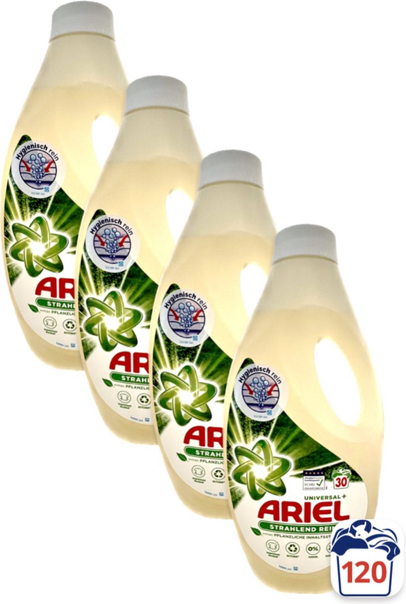 Ariel wasmiddel 70%plantaardig -4X30 wasbeurten -Universeel vloeibaar wasmiddel
