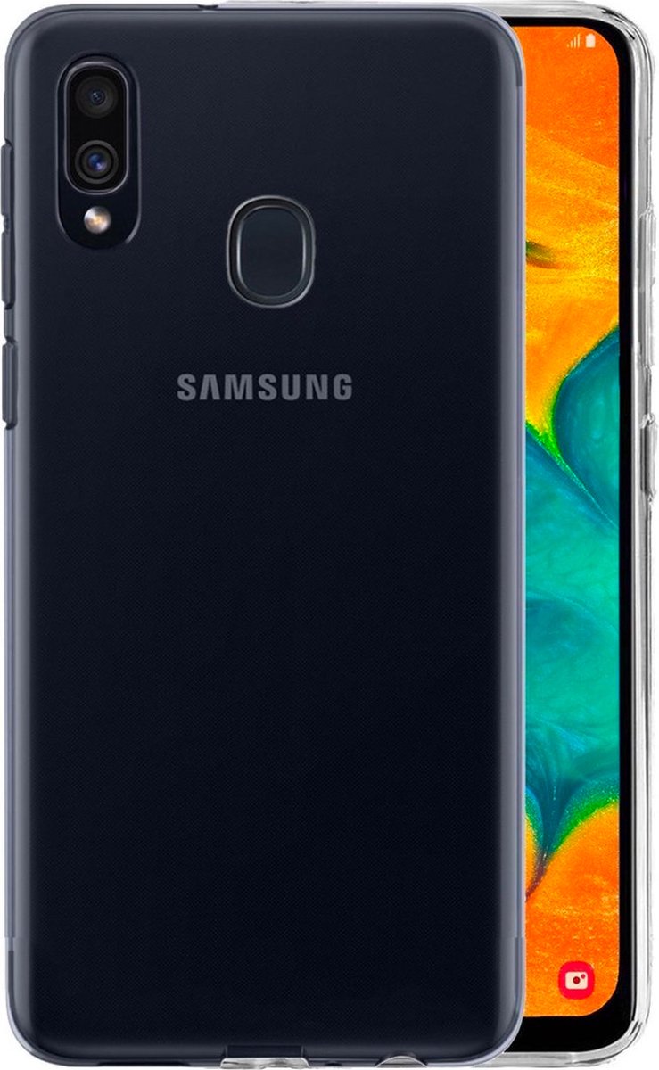 Samsung A20E Hoesje Transparant Siliconen Hoes Case Cover - Samsung Galaxy A20E Hoesje extra stevig